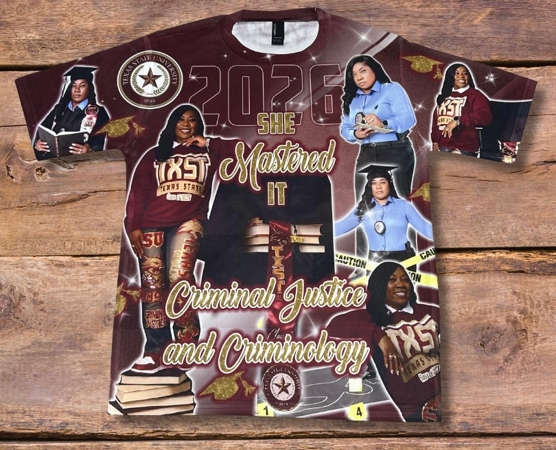 3D Graduation Shirt