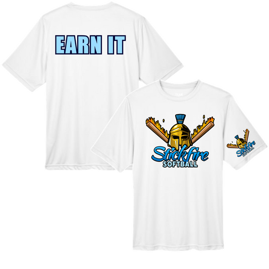StickFire Earn It - White Practice Jersey
