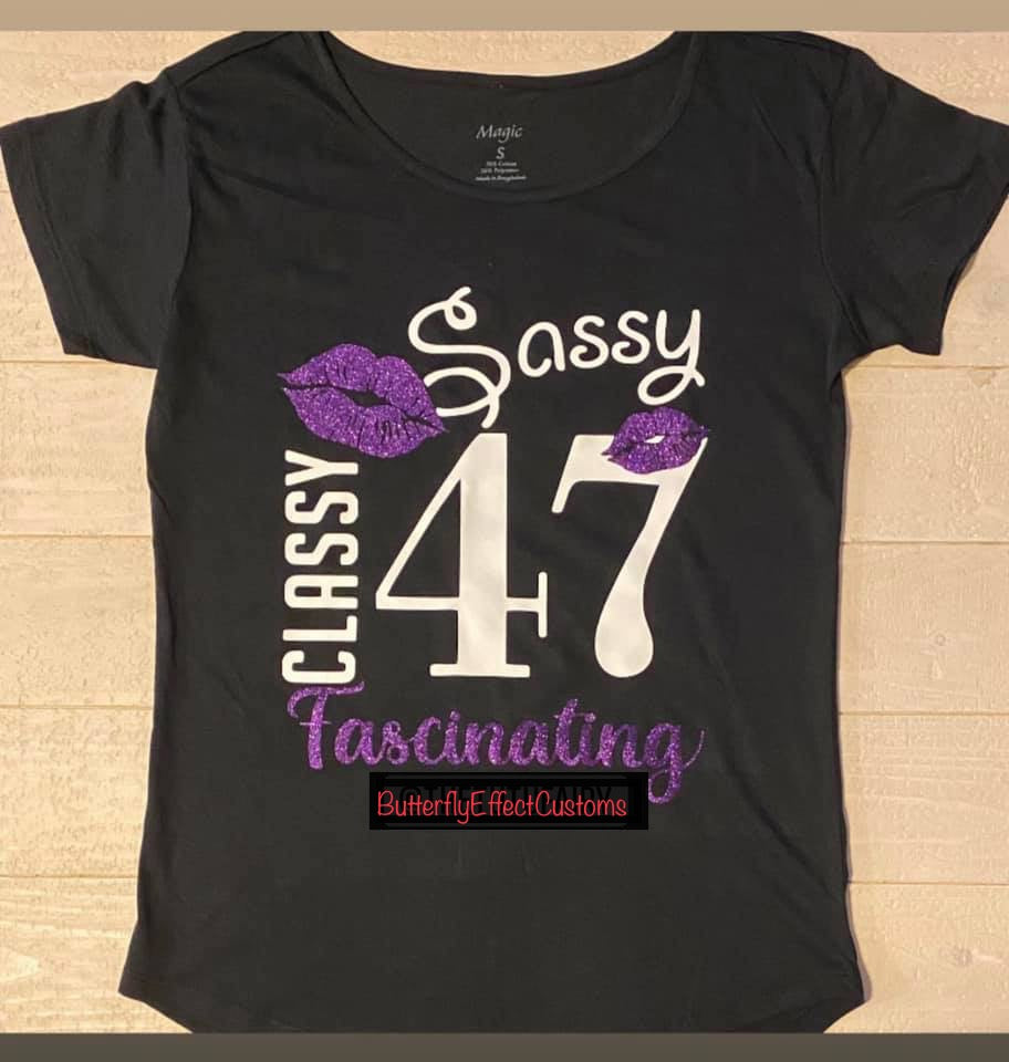 Adult Birthday Shirts *Front Only*