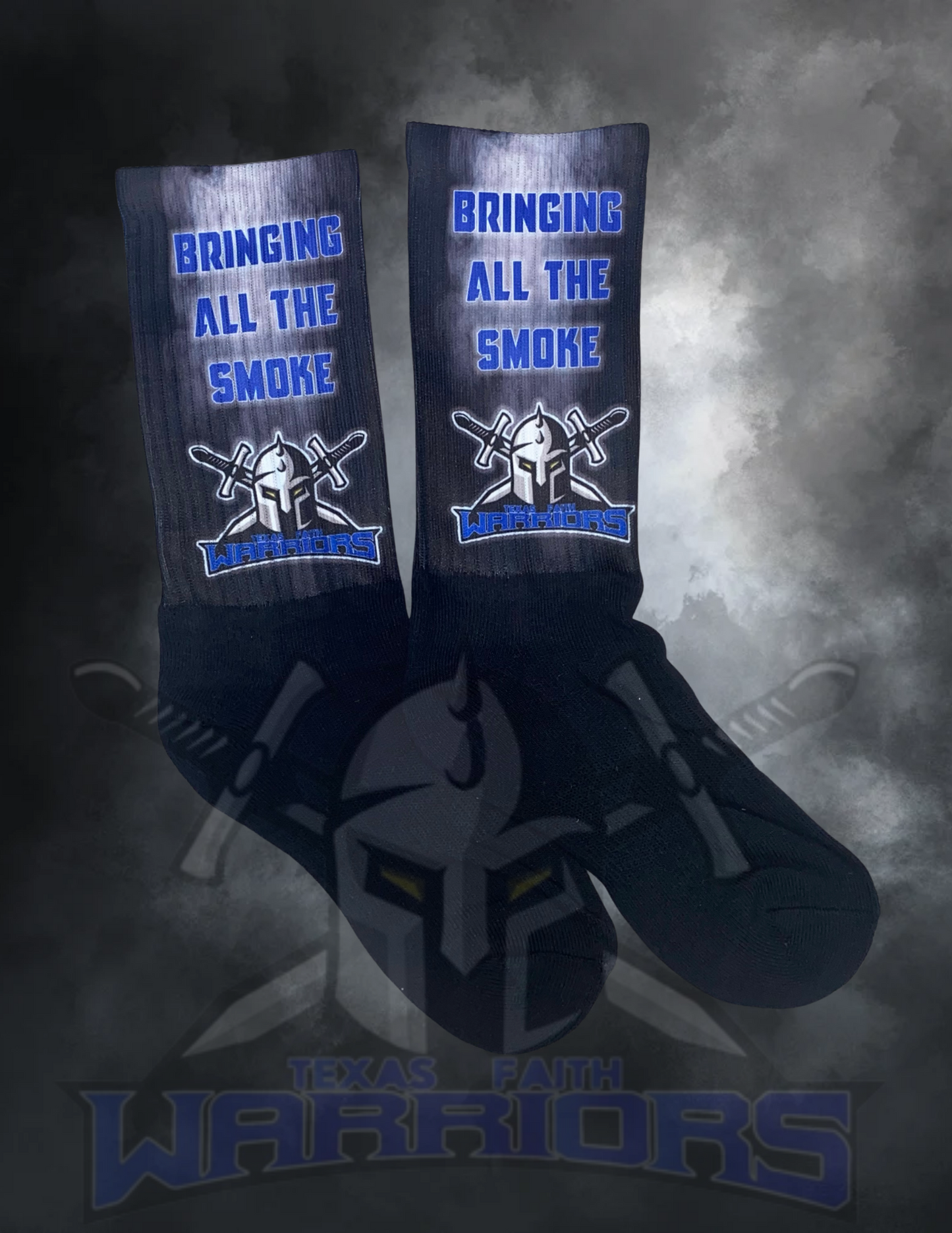 Texas Faith Warriors Bringing All The Smoke Socks