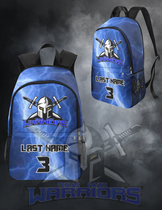 Texas Faith Warriors Football Back Pack